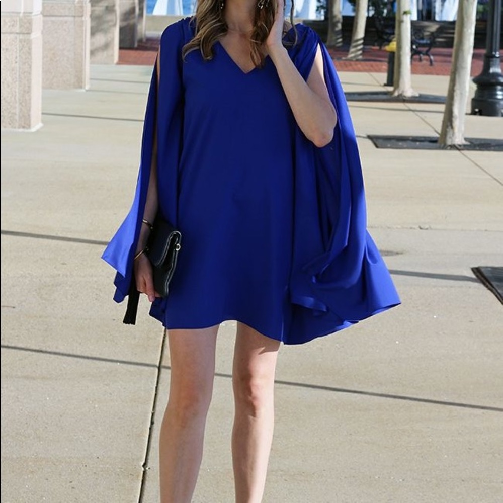 Jay Godfrey royal blue shift dress size 2!